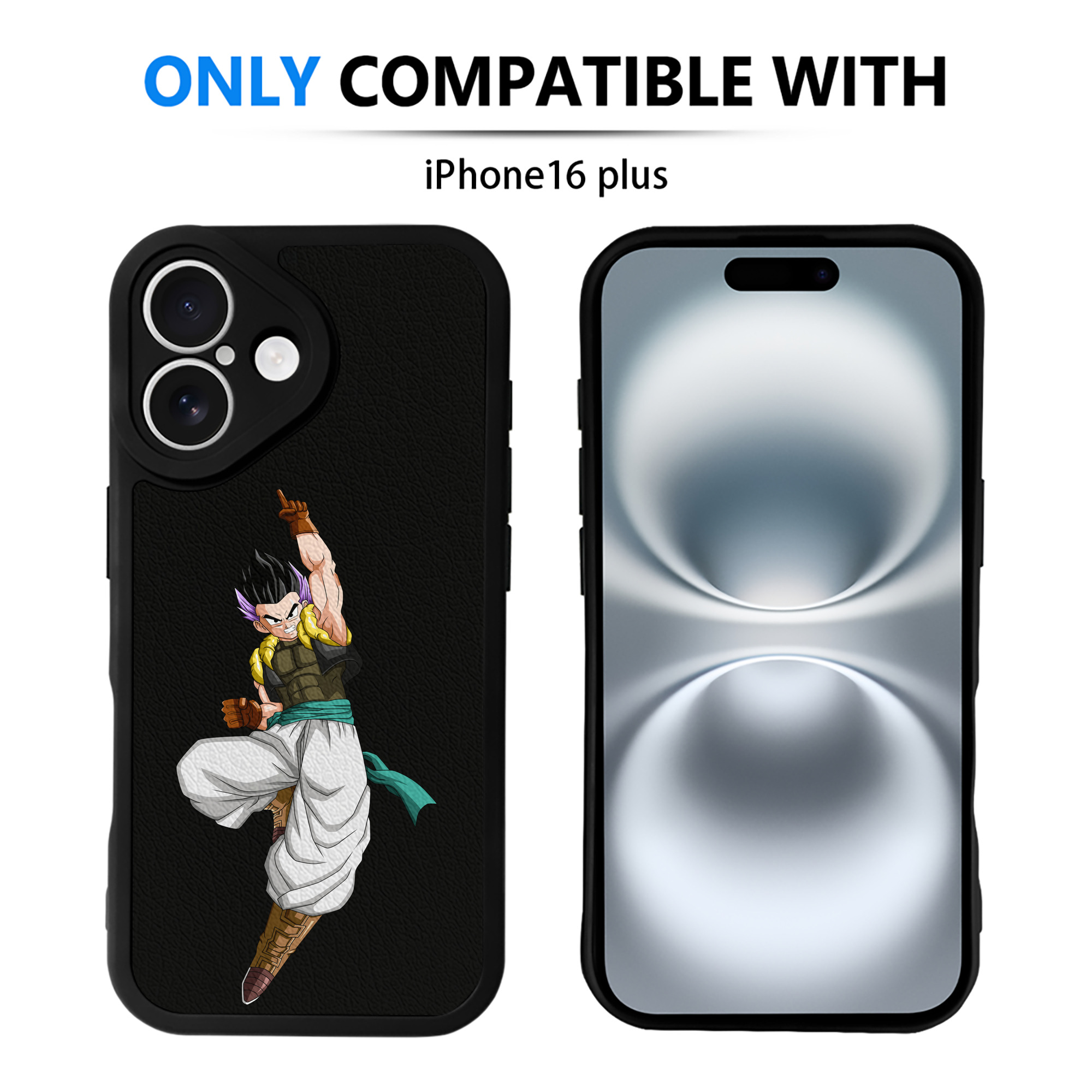 （画像用） ドラゴンボール 孫 悟飯（そんごはん）DRAGON BALL Son Gohan 【iPhone 16シリーズ対応】シリコンスマホケース（レザー調） 材質：シリコン
